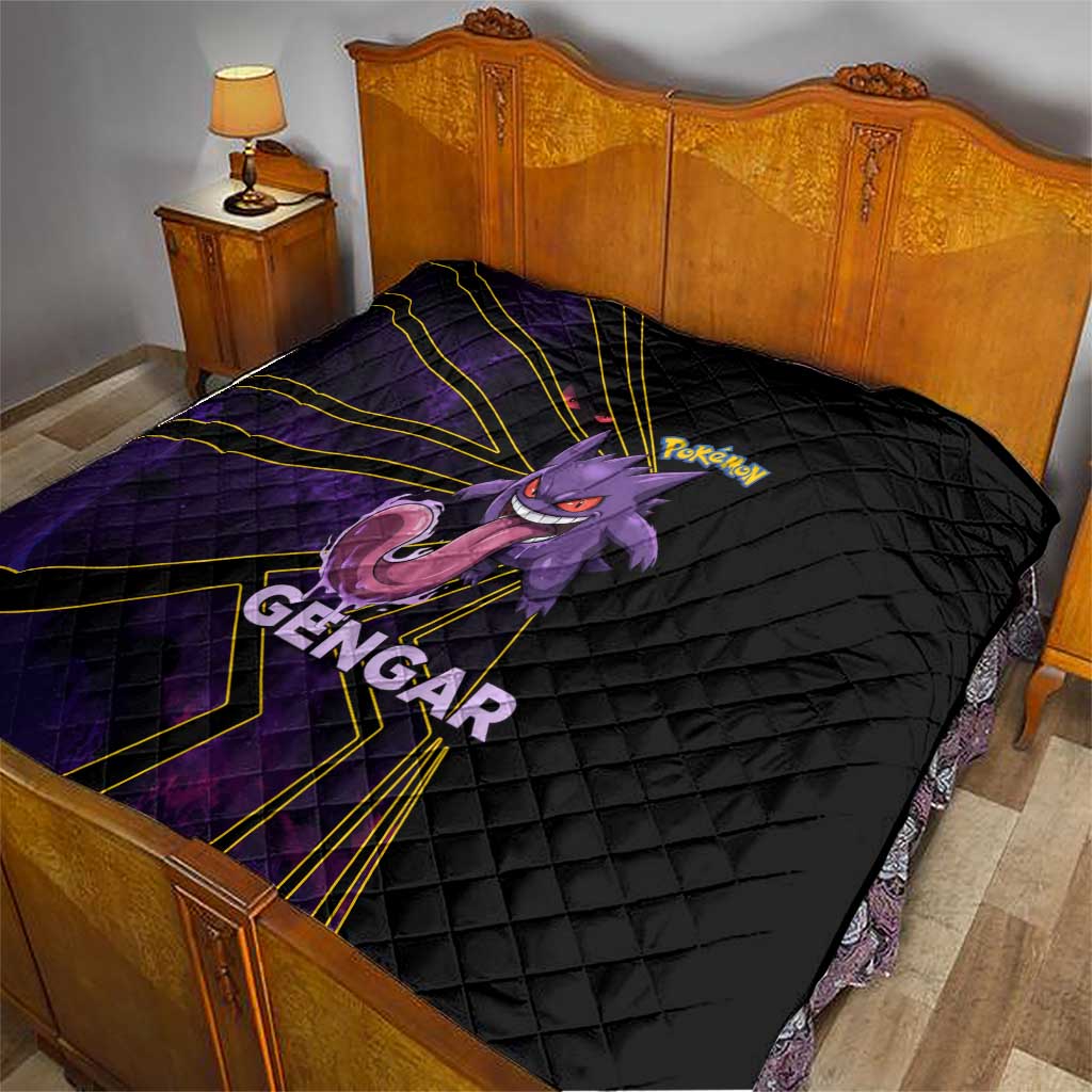 Gengar Poké Quilt Neon Shadow Comic Style