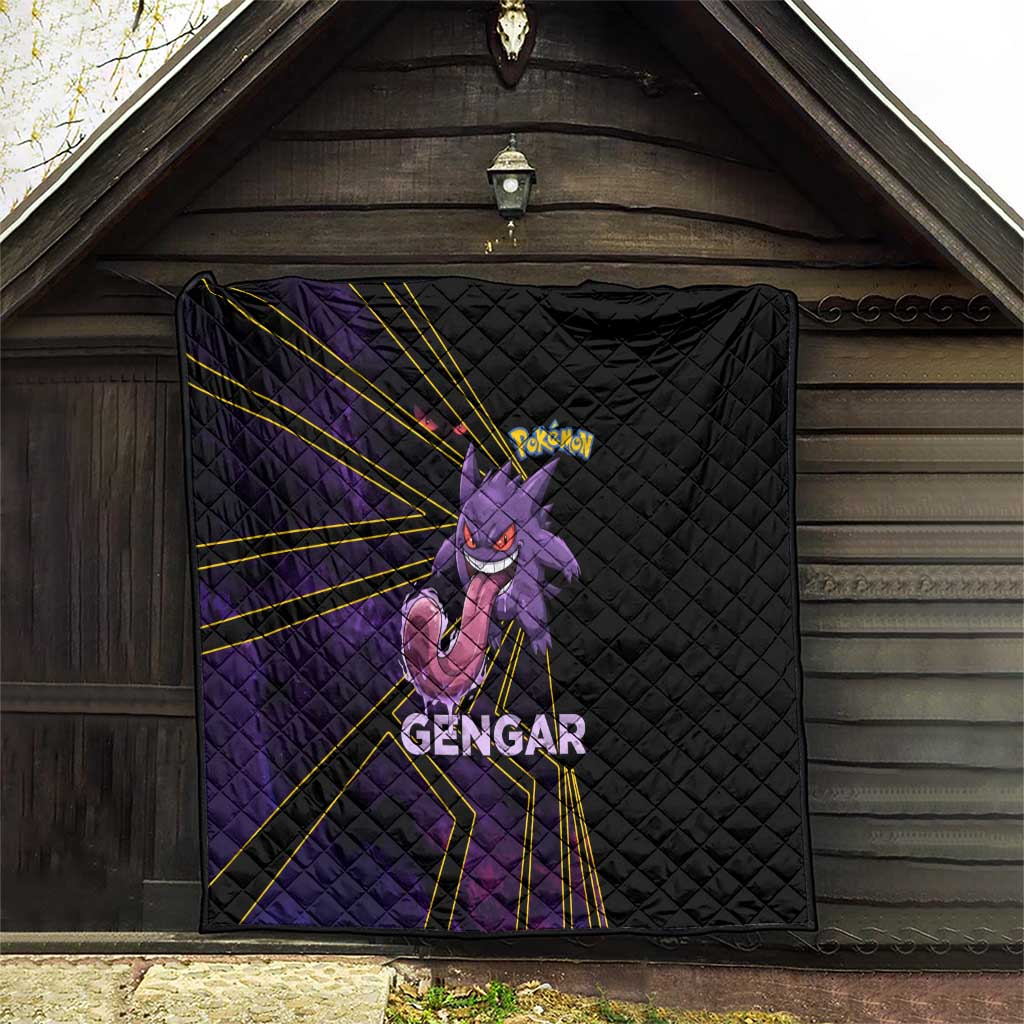 Gengar Poké Quilt Neon Shadow Comic Style