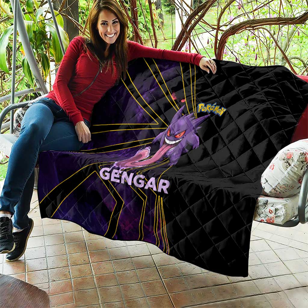 Gengar Poké Quilt Neon Shadow Comic Style