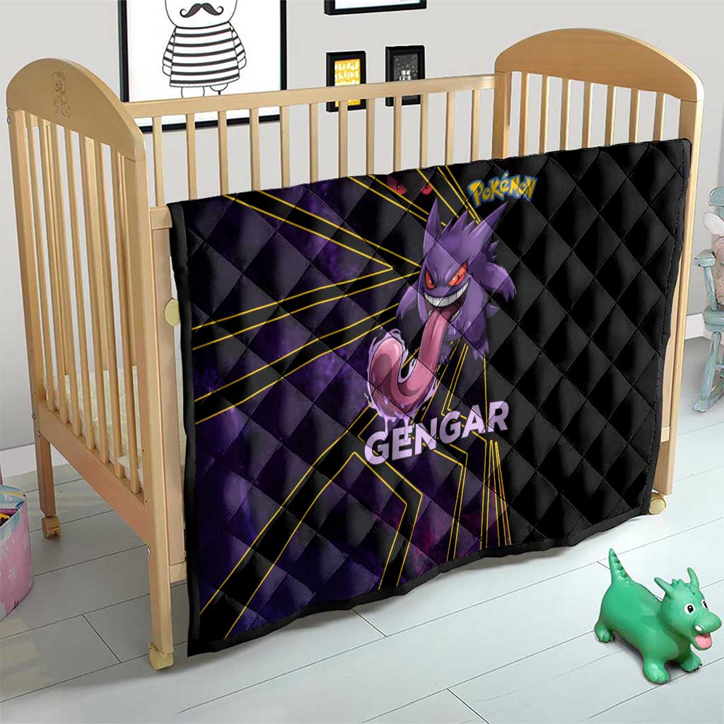Gengar Poké Quilt Neon Shadow Comic Style