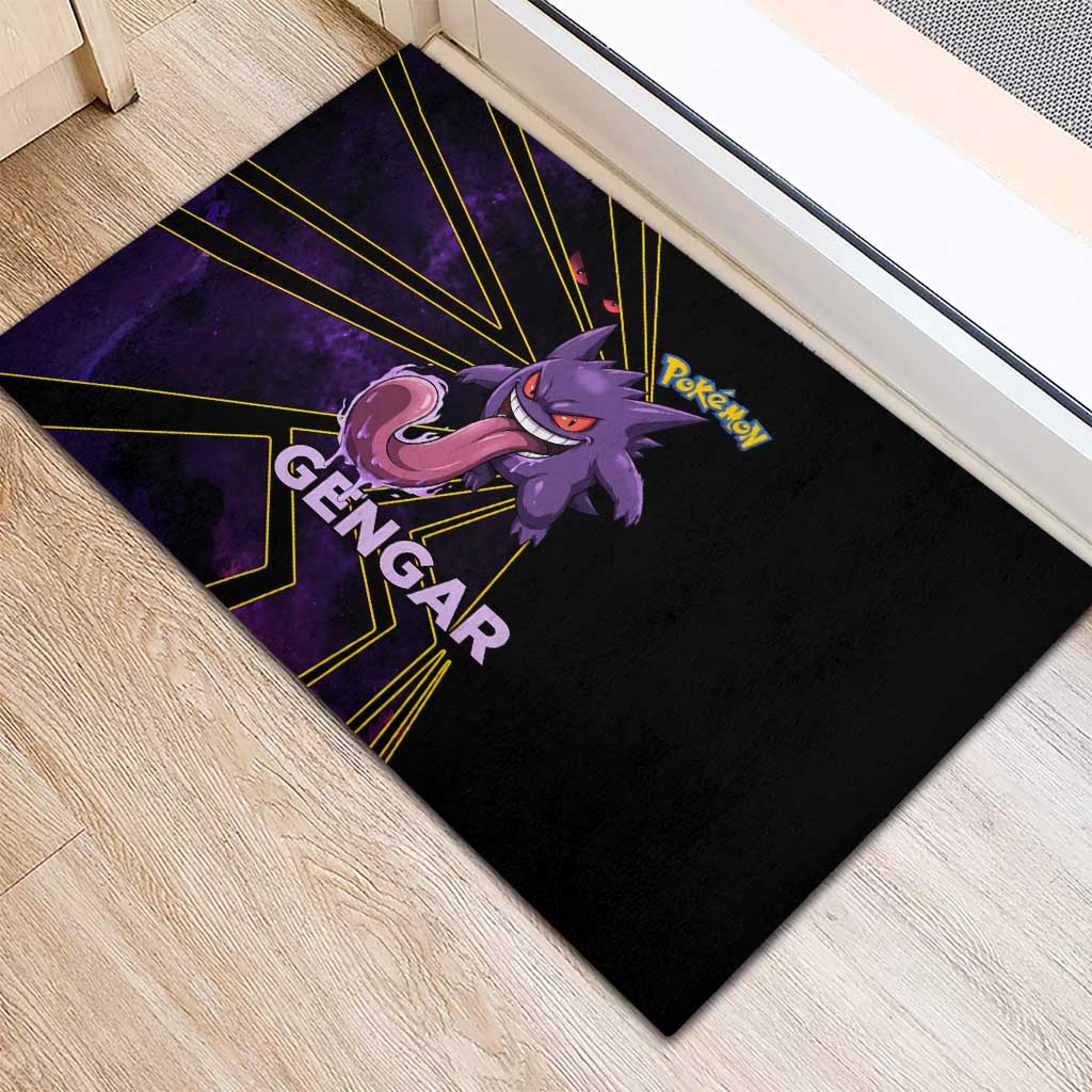 Gengar Poké Rubber Doormat Neon Shadow Comic Style