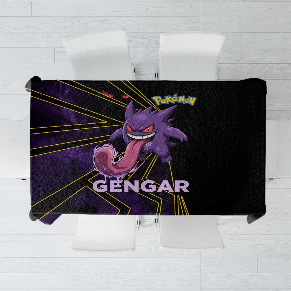 Gengar Poké Tablecloth Neon Shadow Comic Style