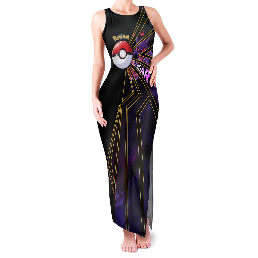 Gengar Poké Tank Maxi Dress Neon Shadow Comic Style