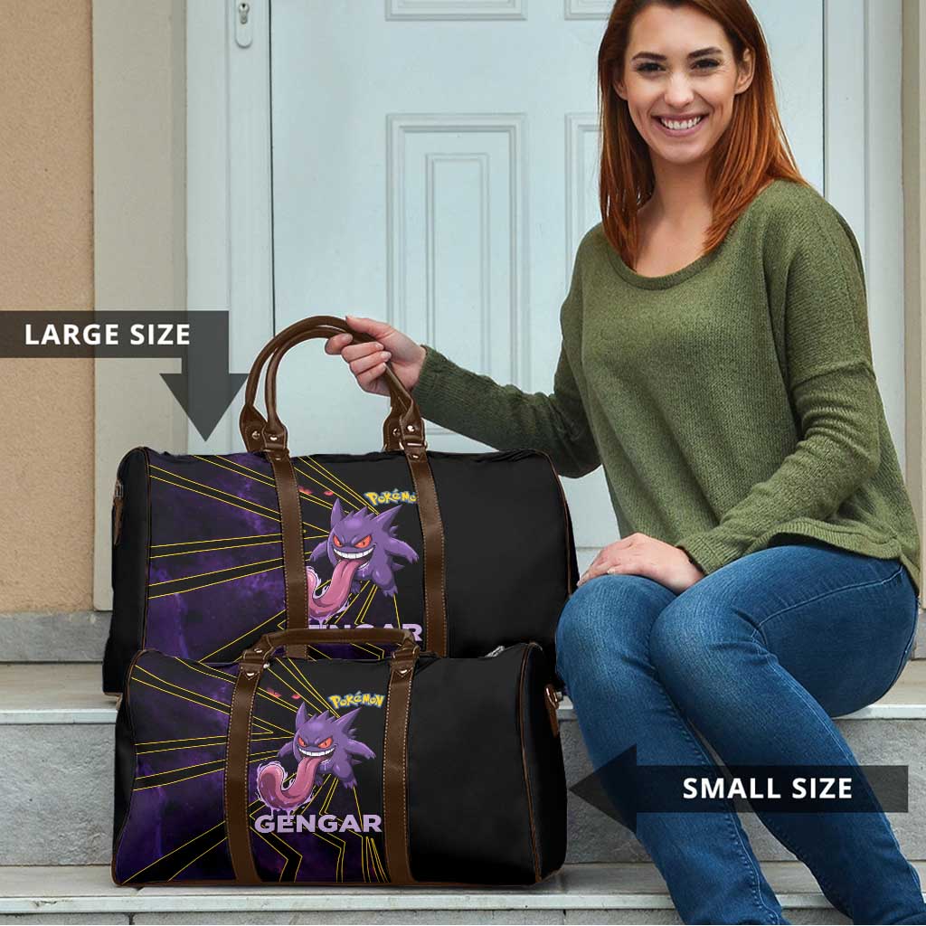 Gengar Poké Travel Bag Neon Shadow Comic Style