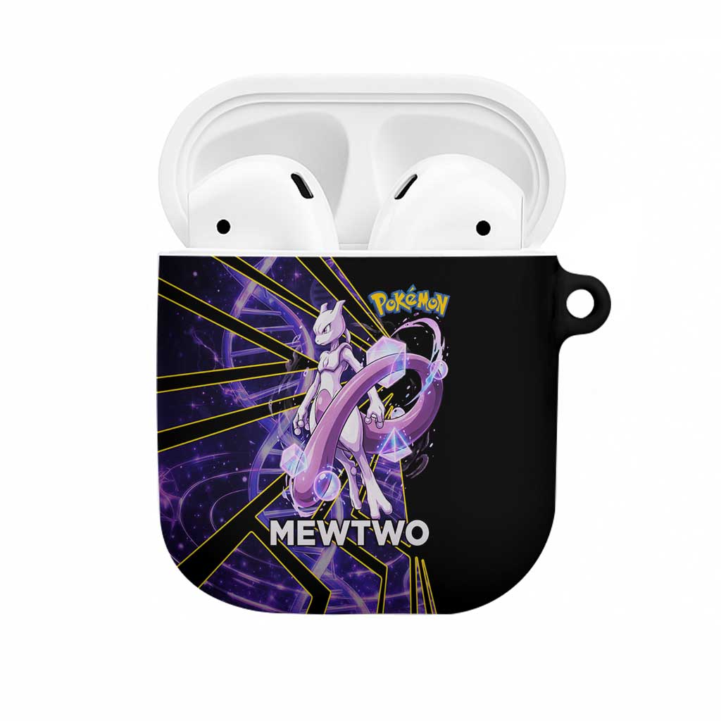 Mewtwo Poké AirPods Case Psychic DNA Comic Style