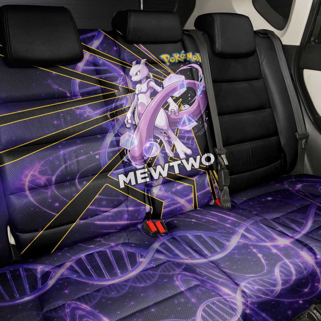 Mewtwo Poké Back Car Seat Cover Psychic DNA Comic Style