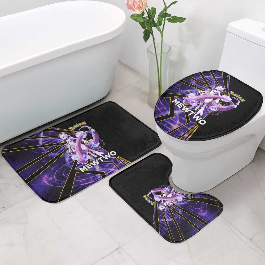 Mewtwo Poké Bathroom Set Psychic DNA Comic Style