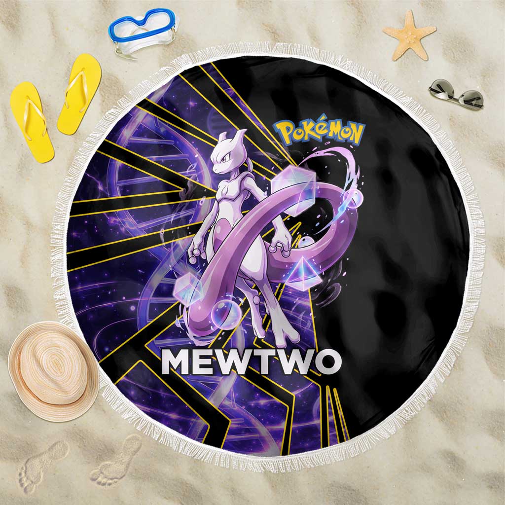 Mewtwo Poké Beach Blanket Psychic DNA Comic Style