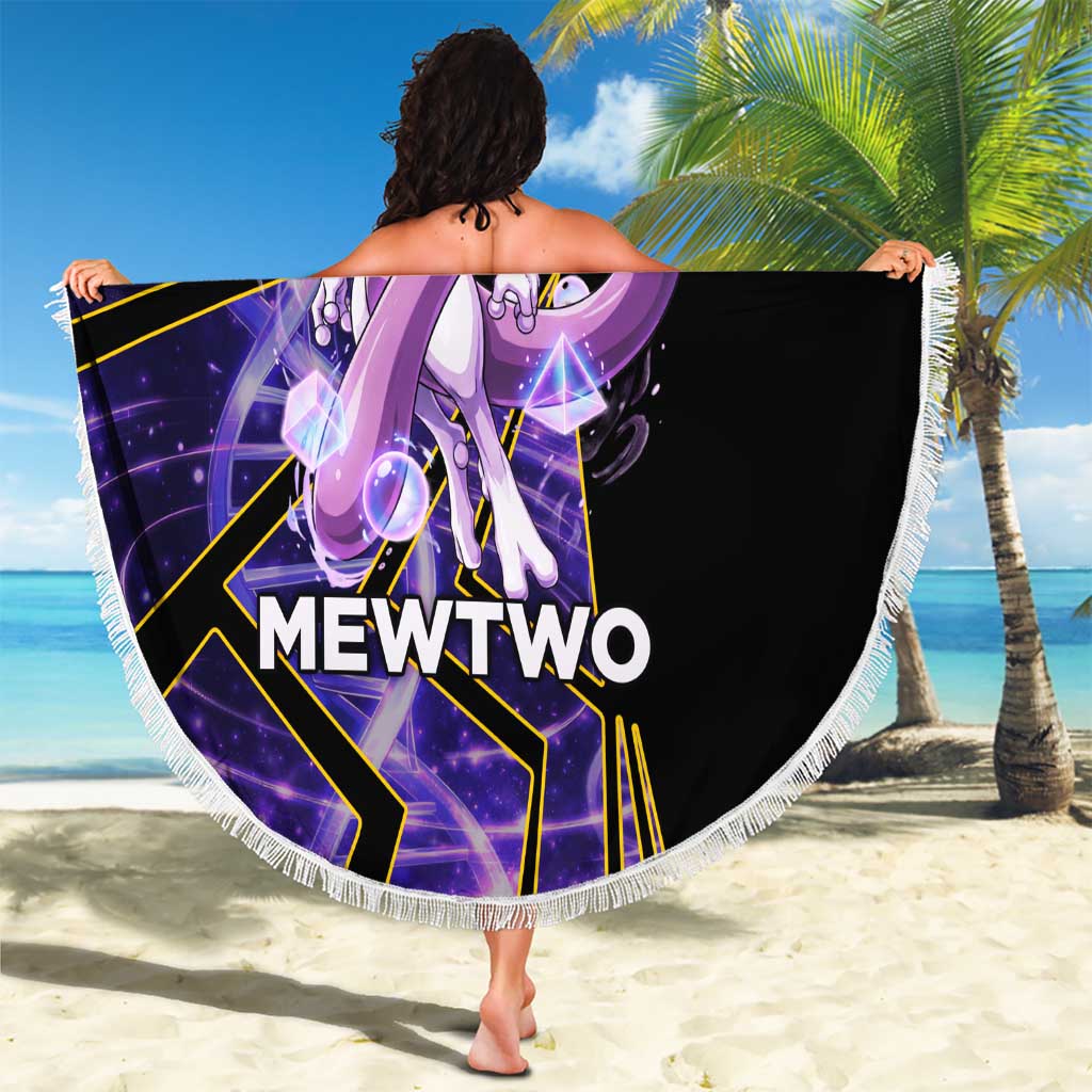 Mewtwo Poké Beach Blanket Psychic DNA Comic Style