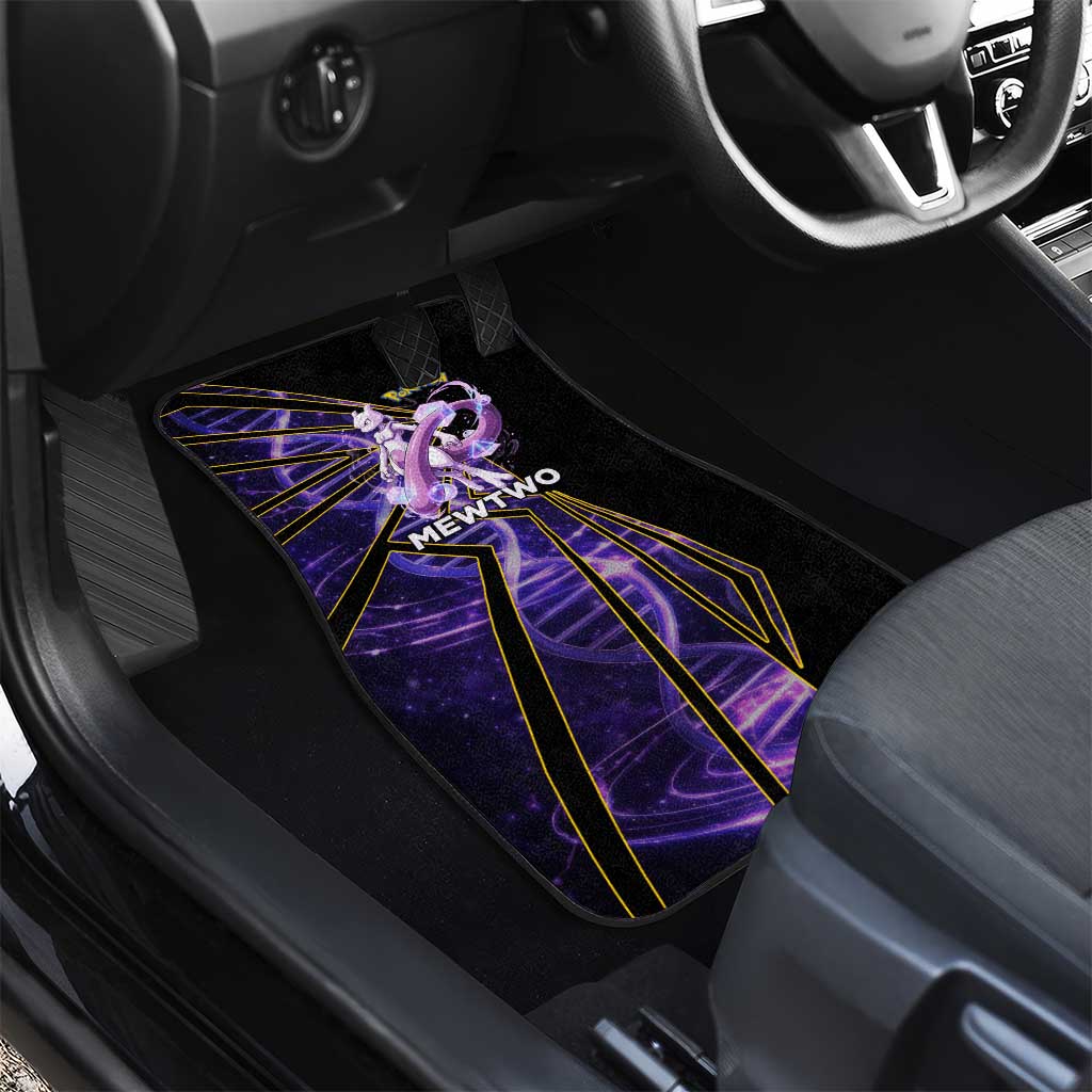 Mewtwo Poké Car Mats Psychic DNA Comic Style