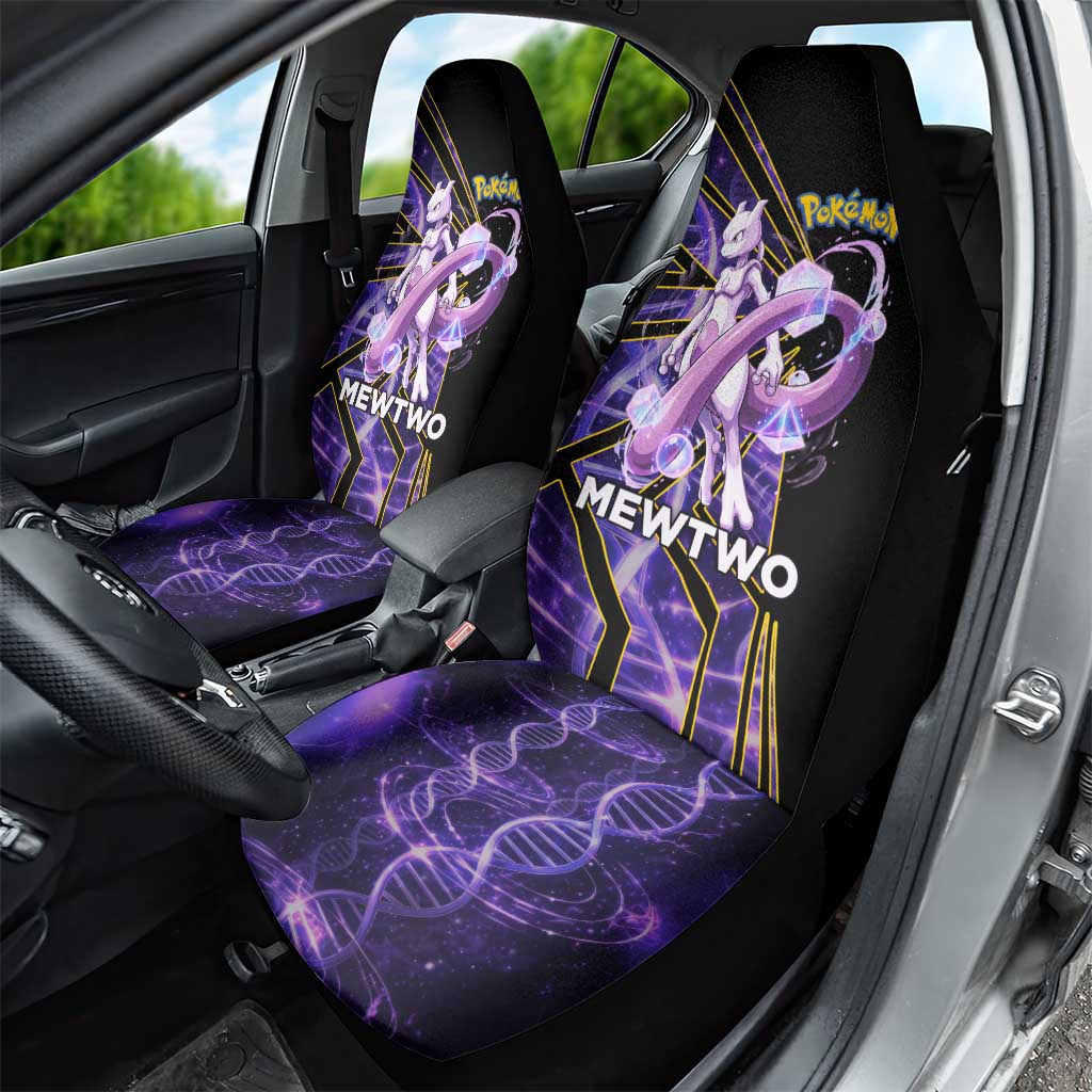 Mewtwo Poké Car Seat Cover Psychic DNA Comic Style