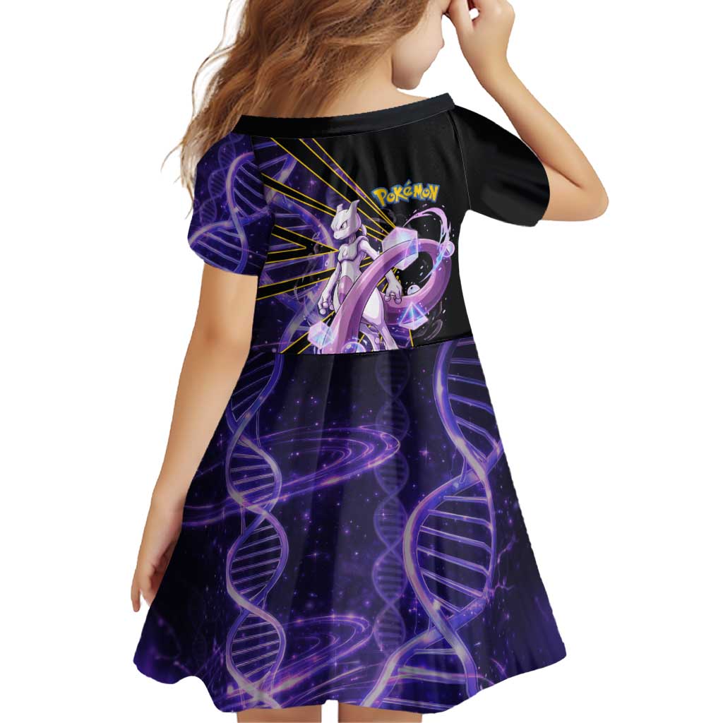 Mewtwo Poké Family Matching Puletasi and Hawaiian Shirt Psychic DNA Comic Style