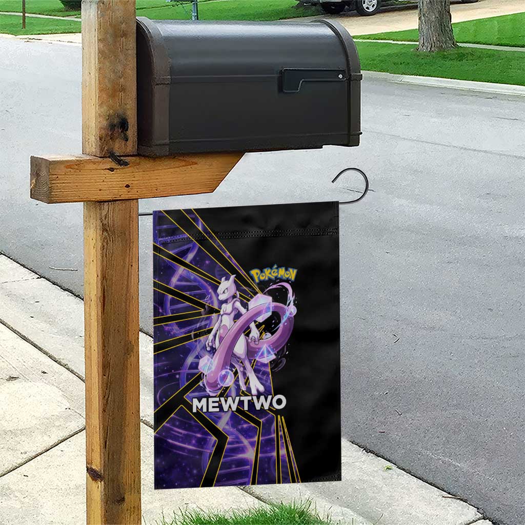 Mewtwo Poké Garden Flag Psychic DNA Comic Style