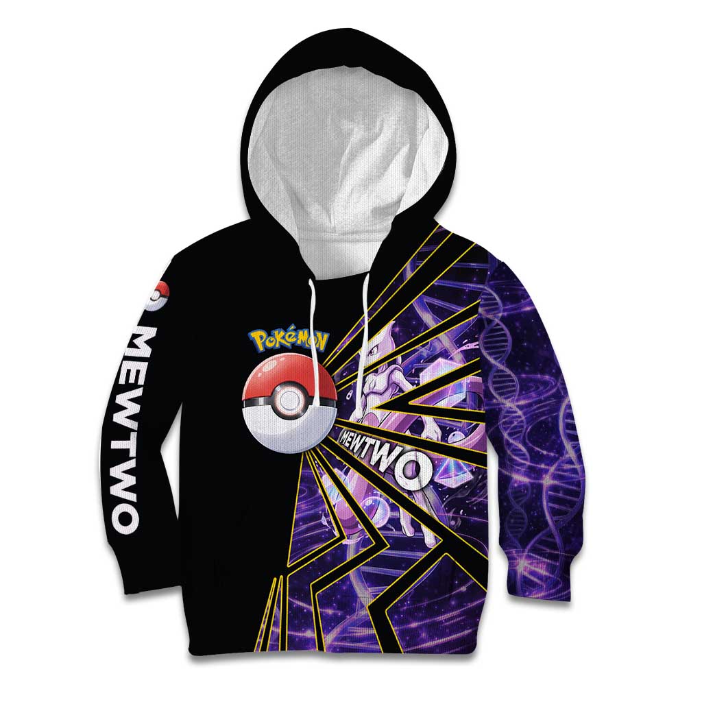 Mewtwo Poké Kid Hoodie Psychic DNA Comic Style