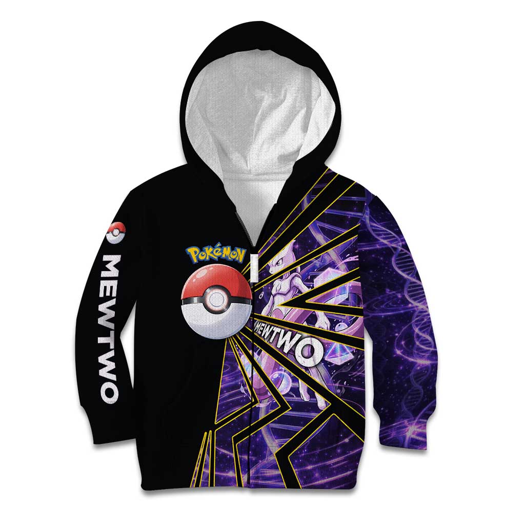 Mewtwo Poké Kid Hoodie Psychic DNA Comic Style