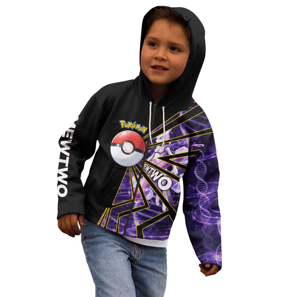 Mewtwo Poké Kid Hoodie Psychic DNA Comic Style