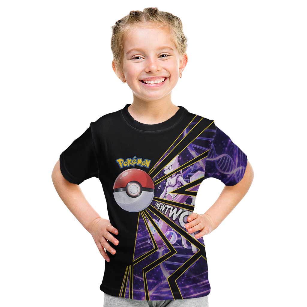 Mewtwo Poké Kid T Shirt Psychic DNA Comic Style