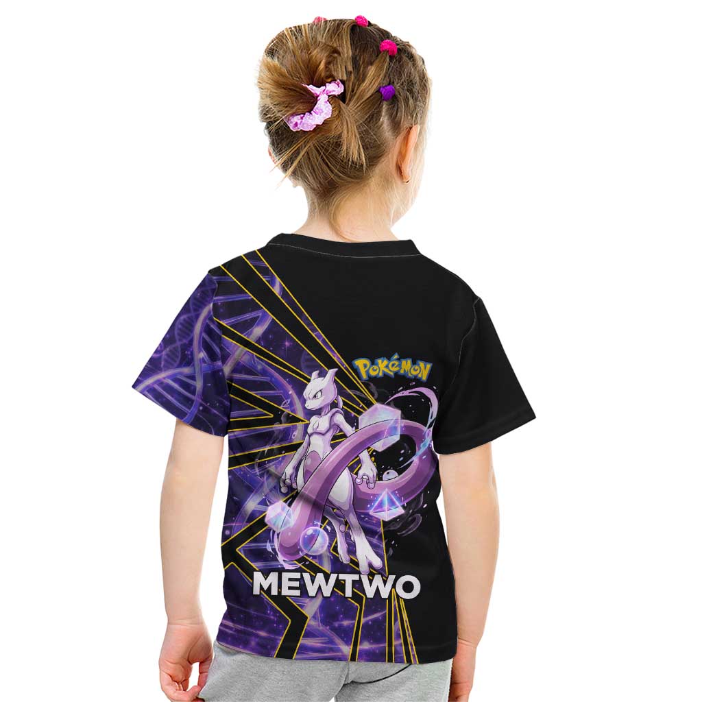Mewtwo Poké Kid T Shirt Psychic DNA Comic Style