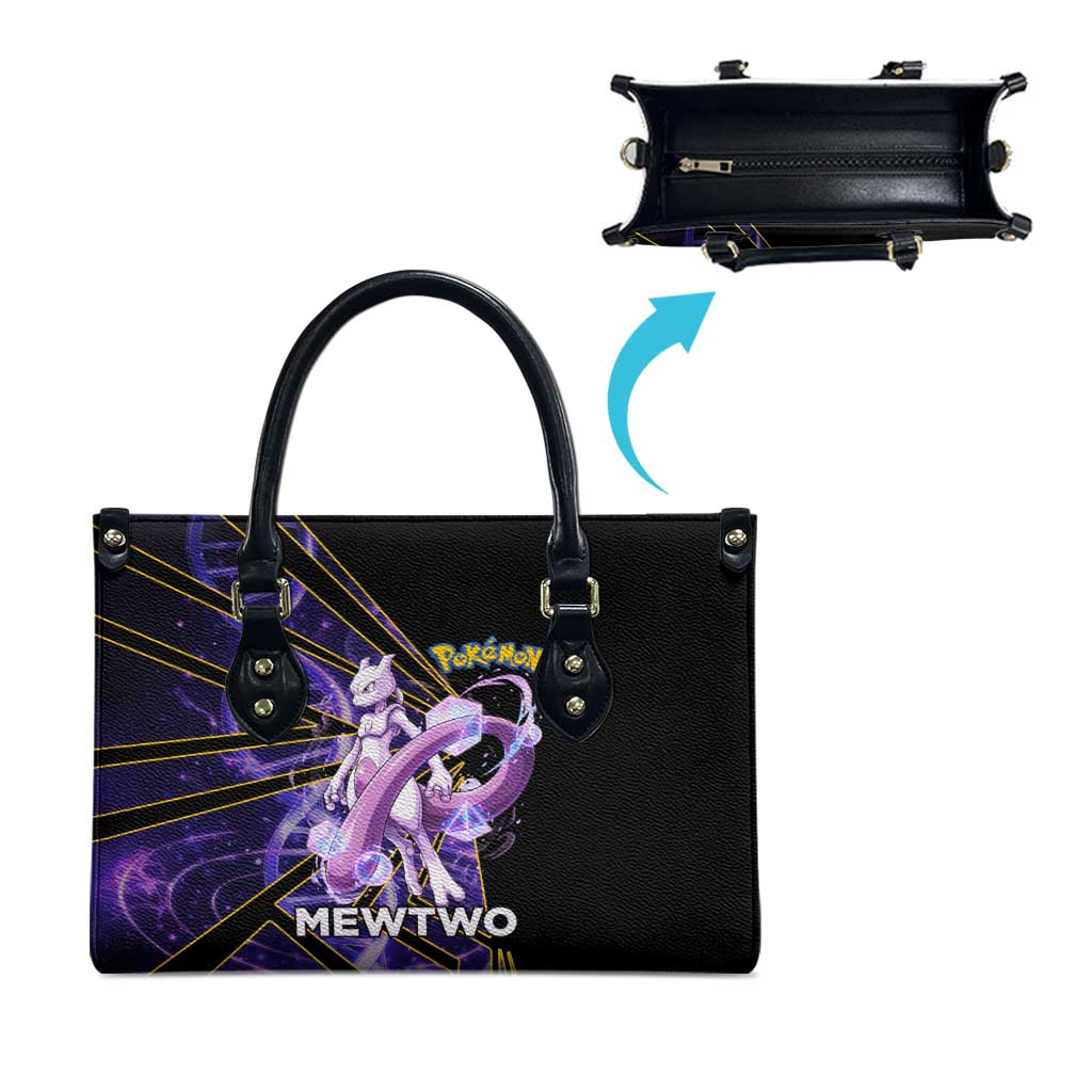 Mewtwo Poké Leather Bag Psychic DNA Comic Style