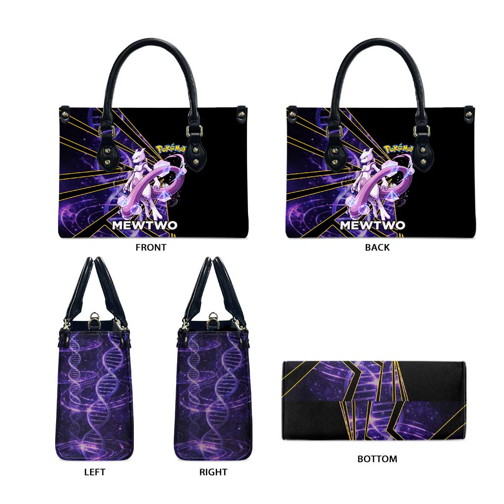 Mewtwo Poké Leather Bag Psychic DNA Comic Style