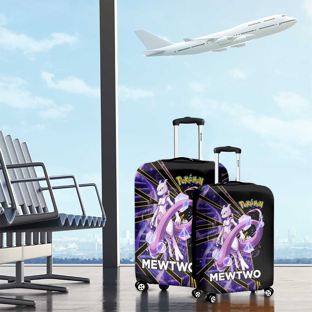 Mewtwo Poké Luggage Cover Psychic DNA Comic Style