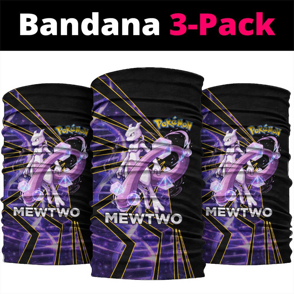 Mewtwo Poké Neck Gaiter Psychic DNA Comic Style