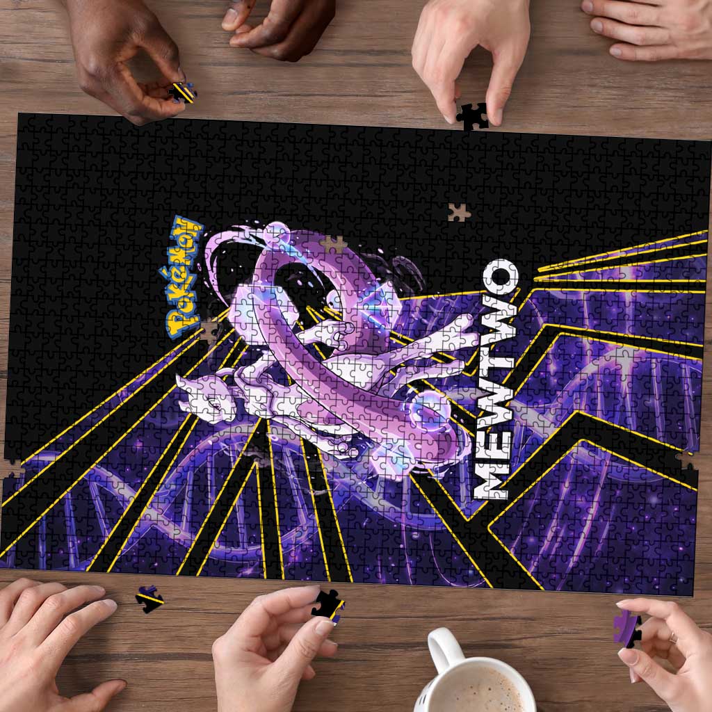 Mewtwo Poké Puzzle Psychic DNA Comic Style