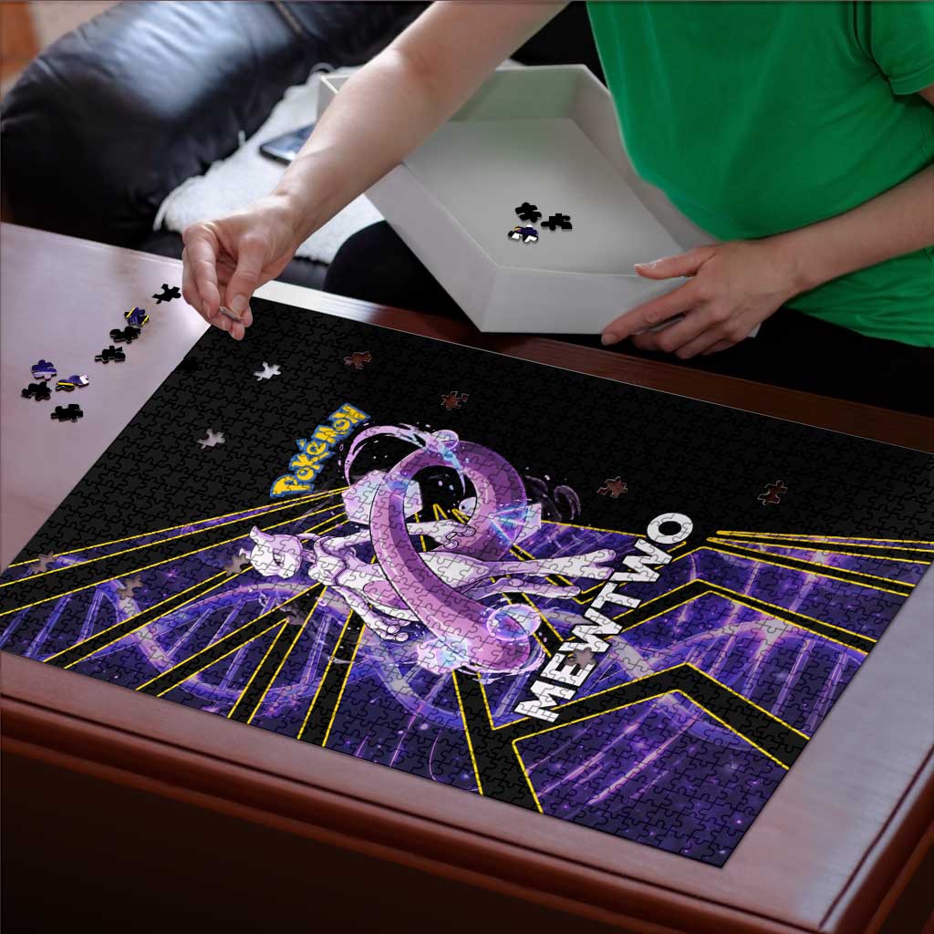Mewtwo Poké Puzzle Psychic DNA Comic Style