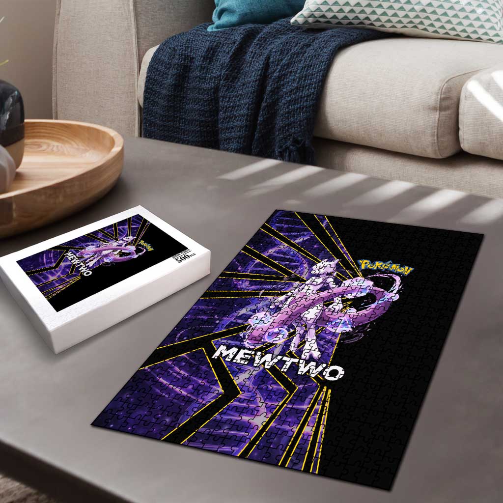 Mewtwo Poké Puzzle Psychic DNA Comic Style