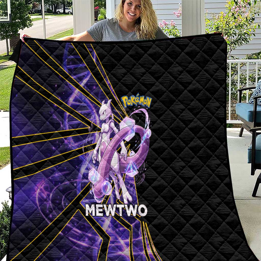 Mewtwo Poké Quilt Psychic DNA Comic Style
