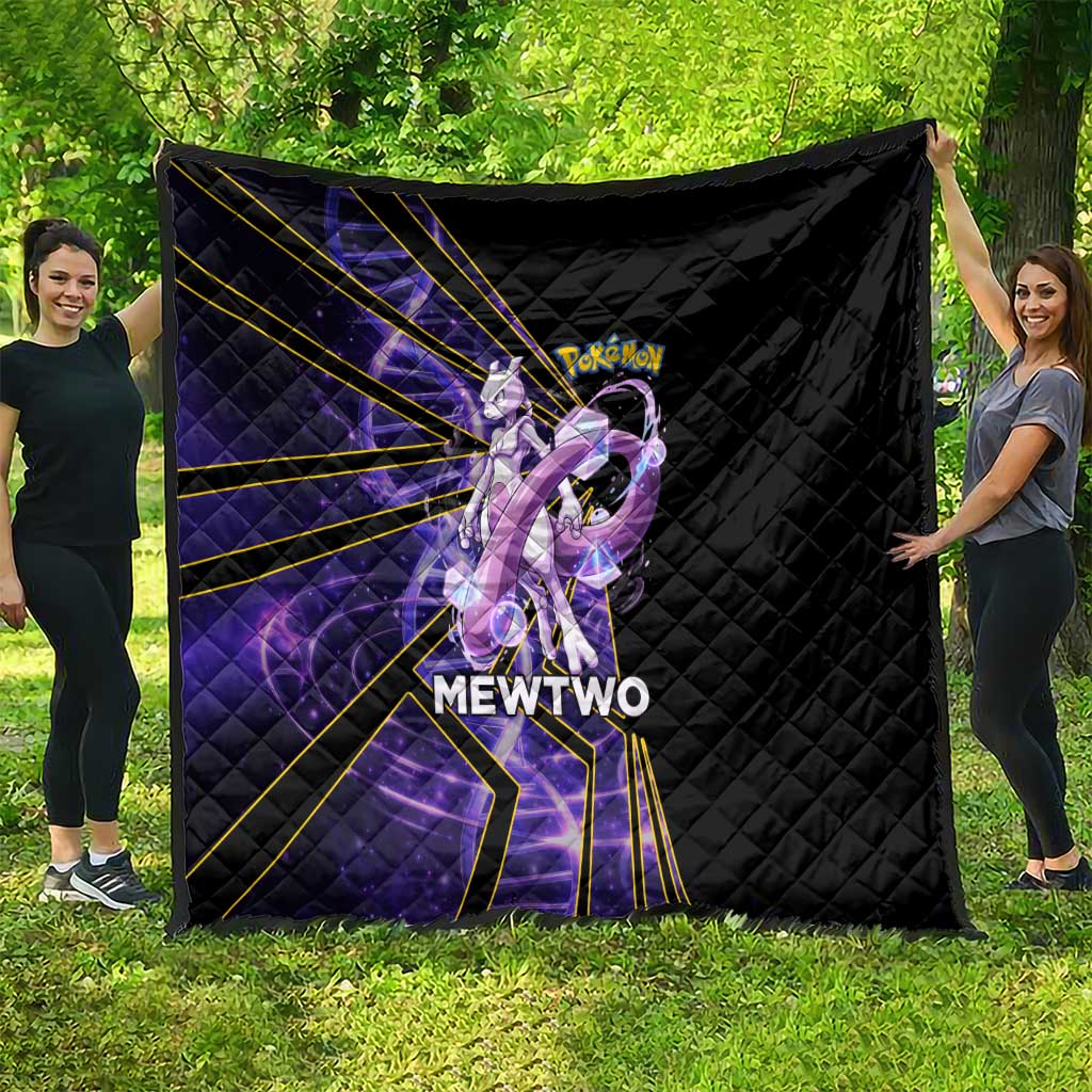 Mewtwo Poké Quilt Psychic DNA Comic Style