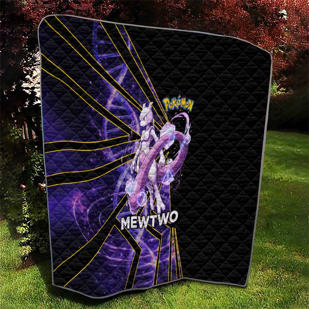 Mewtwo Poké Quilt Psychic DNA Comic Style