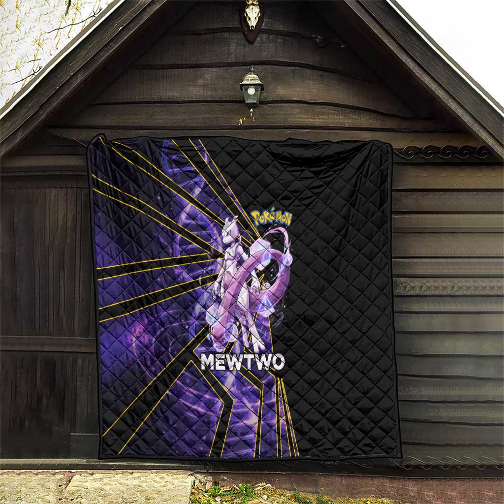 Mewtwo Poké Quilt Psychic DNA Comic Style