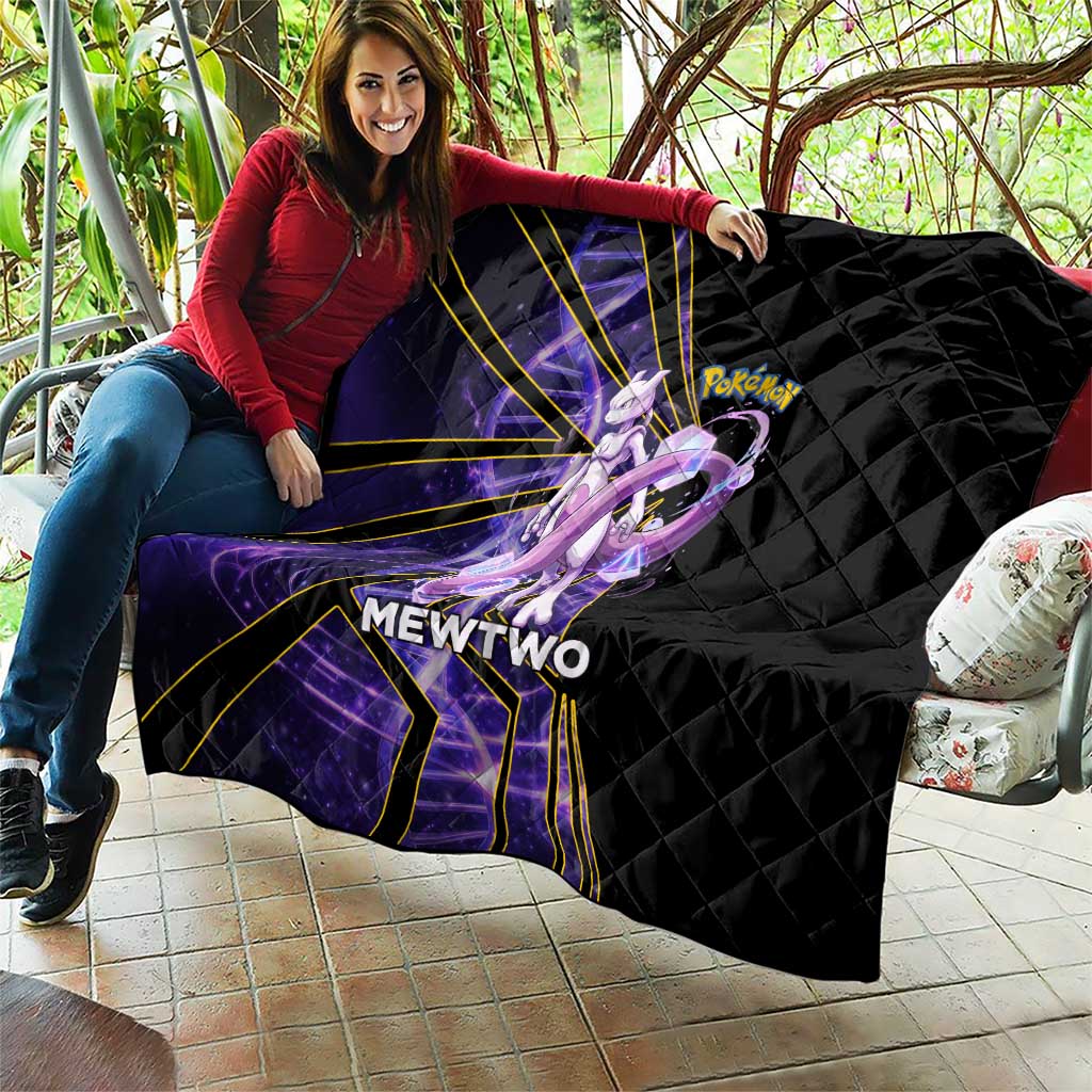 Mewtwo Poké Quilt Psychic DNA Comic Style