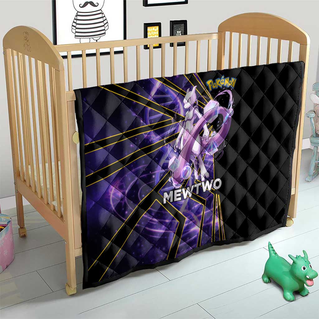 Mewtwo Poké Quilt Psychic DNA Comic Style