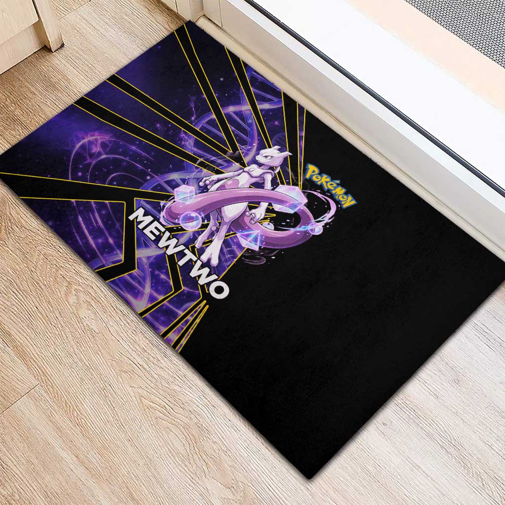 Mewtwo Poké Rubber Doormat Psychic DNA Comic Style