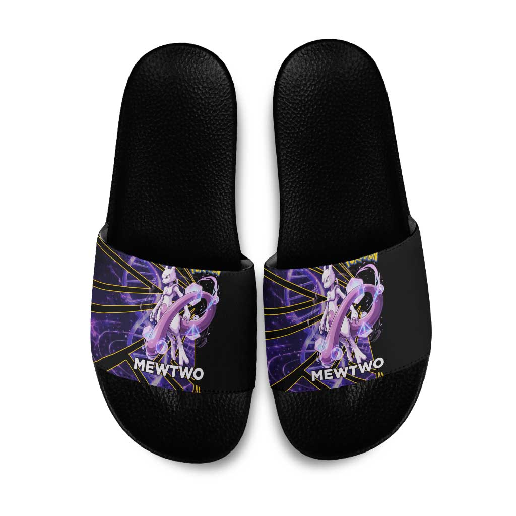 Mewtwo Poké Slide Sandals Psychic DNA Comic Style