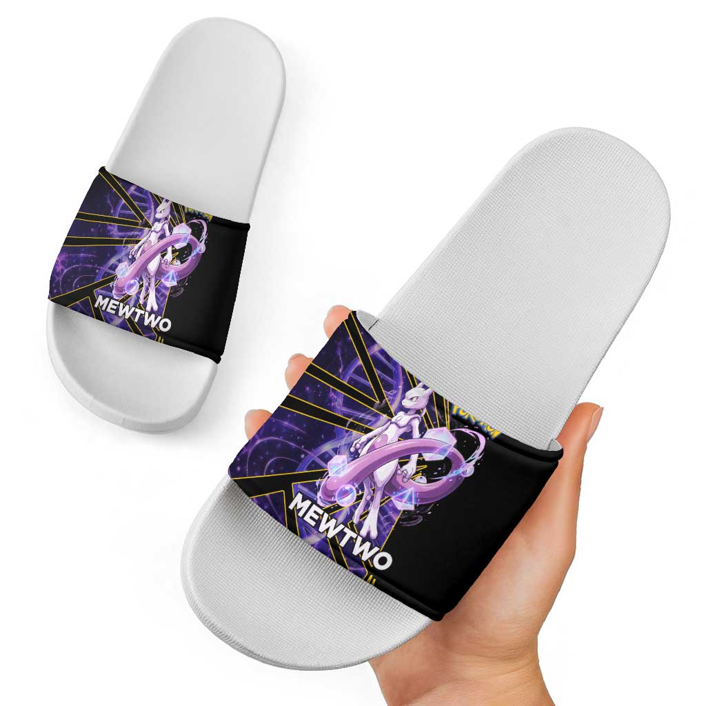 Mewtwo Poké Slide Sandals Psychic DNA Comic Style