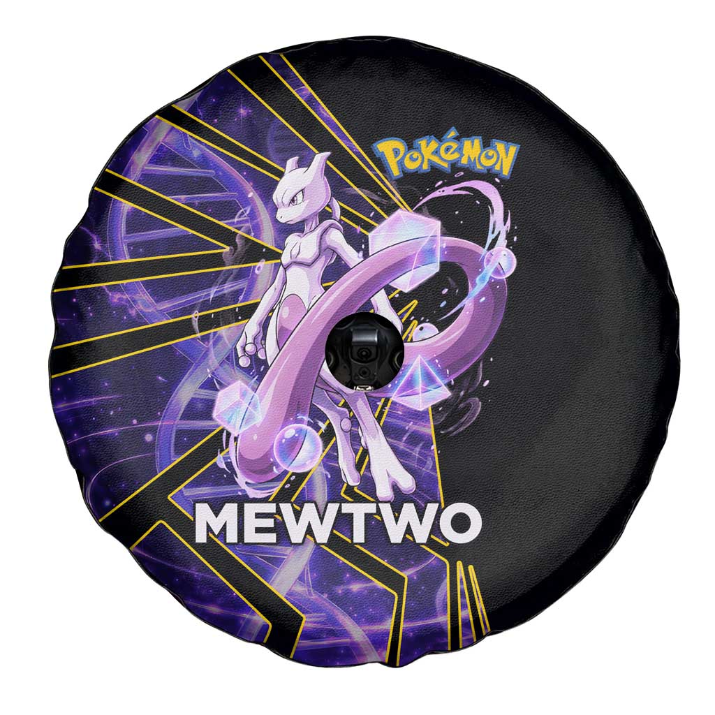 Mewtwo Poké Spare Tire Cover Psychic DNA Comic Style
