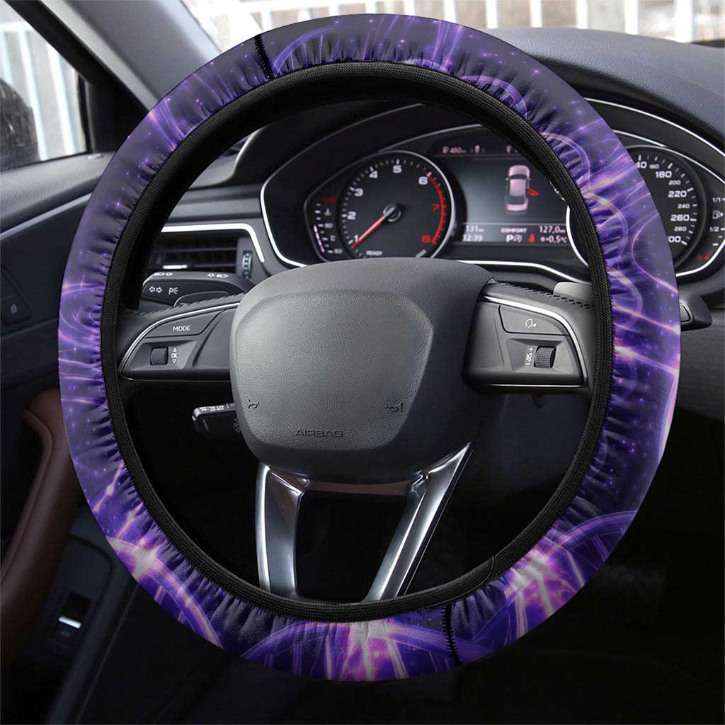 Mewtwo Poké Steering Wheel Cover Psychic DNA Comic Style