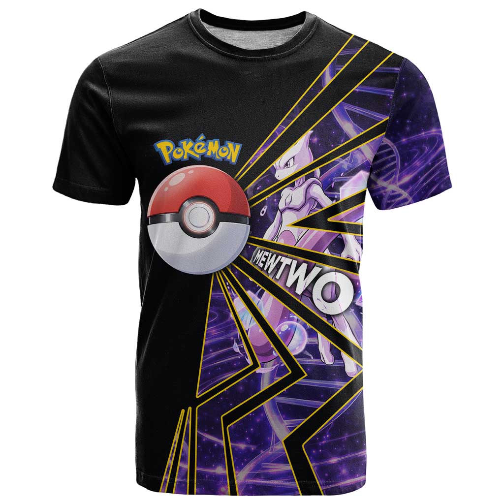 Mewtwo Poké T Shirt Psychic DNA Comic Style