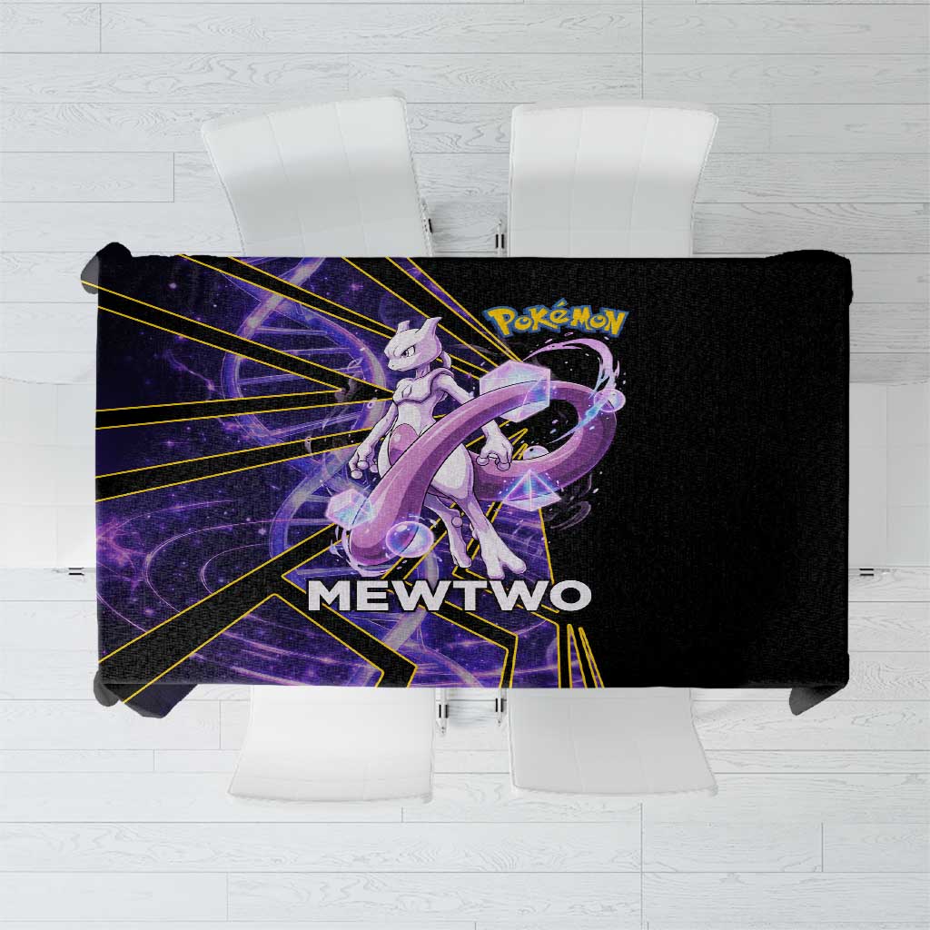 Mewtwo Poké Tablecloth Psychic DNA Comic Style