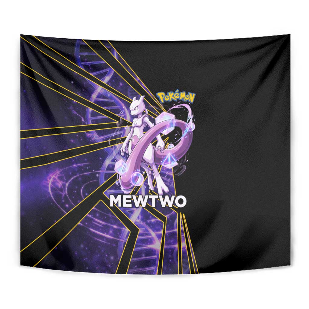 Mewtwo Poké Tapestry Psychic DNA Comic Style