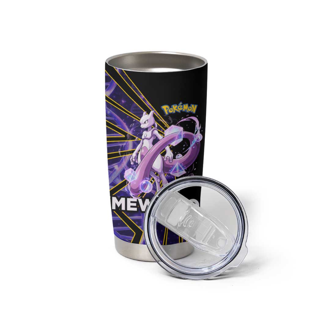 Mewtwo Poké Tumbler Cup Psychic DNA Comic Style