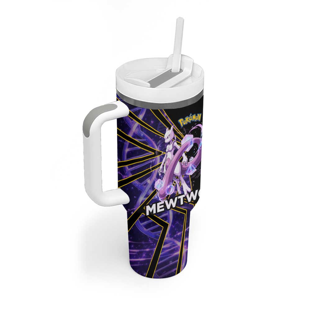 Mewtwo Poké Tumbler With Handle Psychic DNA Comic Style