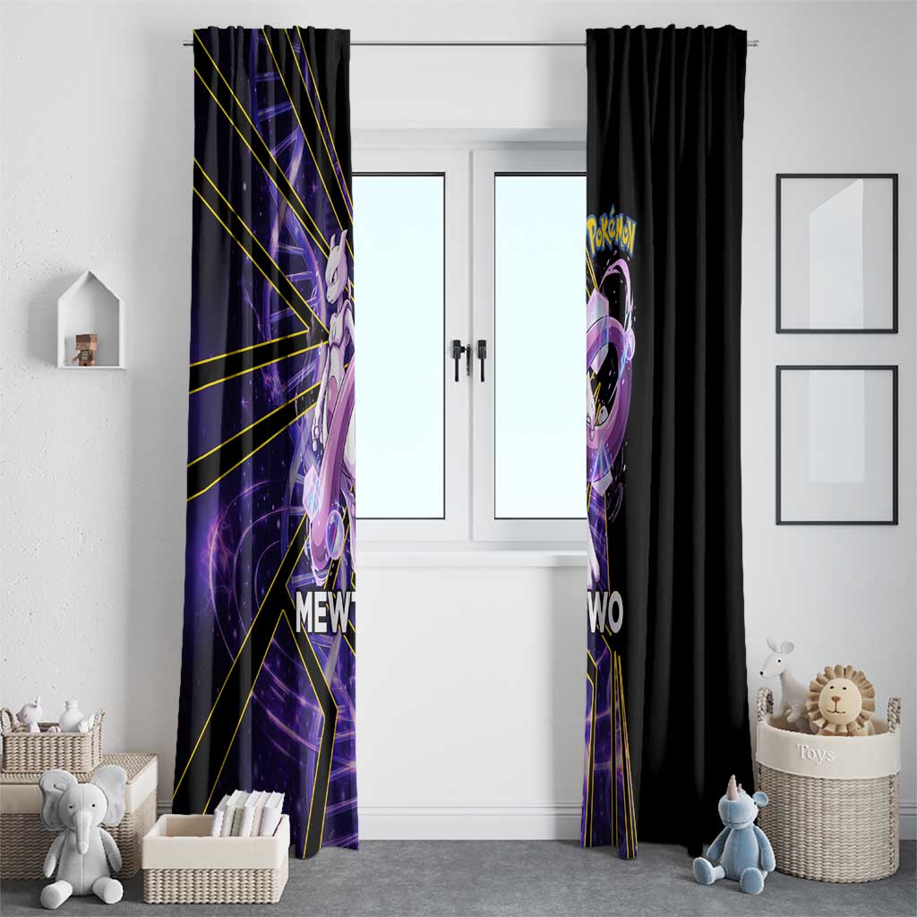 Mewtwo Poké Window Curtain Psychic DNA Comic Style