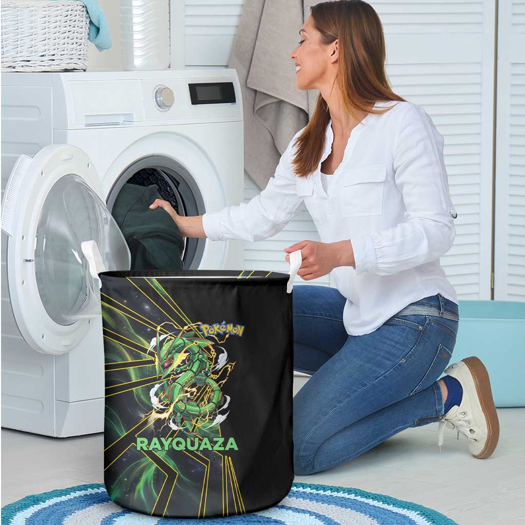 Rayquaza Poké Laundry Basket Cosmic Dragon Comic Style