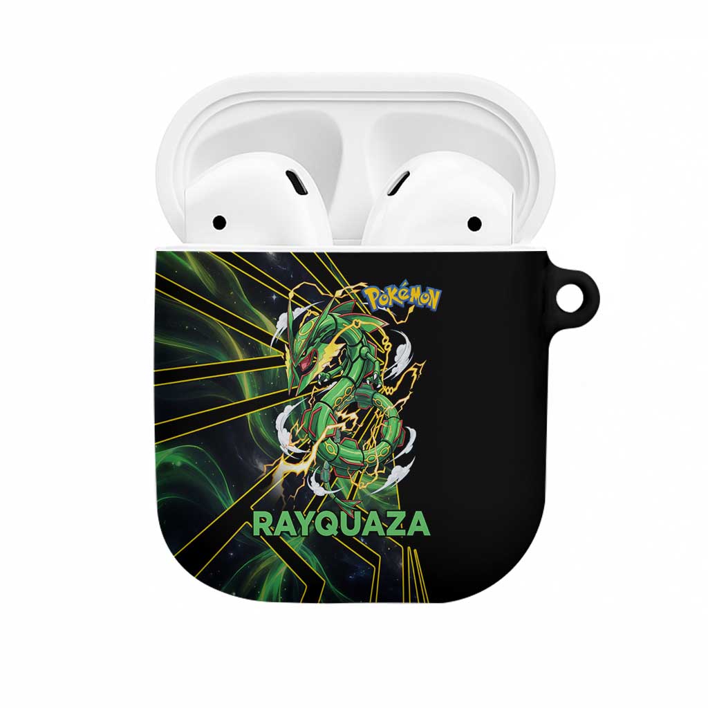 Rayquaza Poké AirPods Case Cosmic Dragon Comic Style