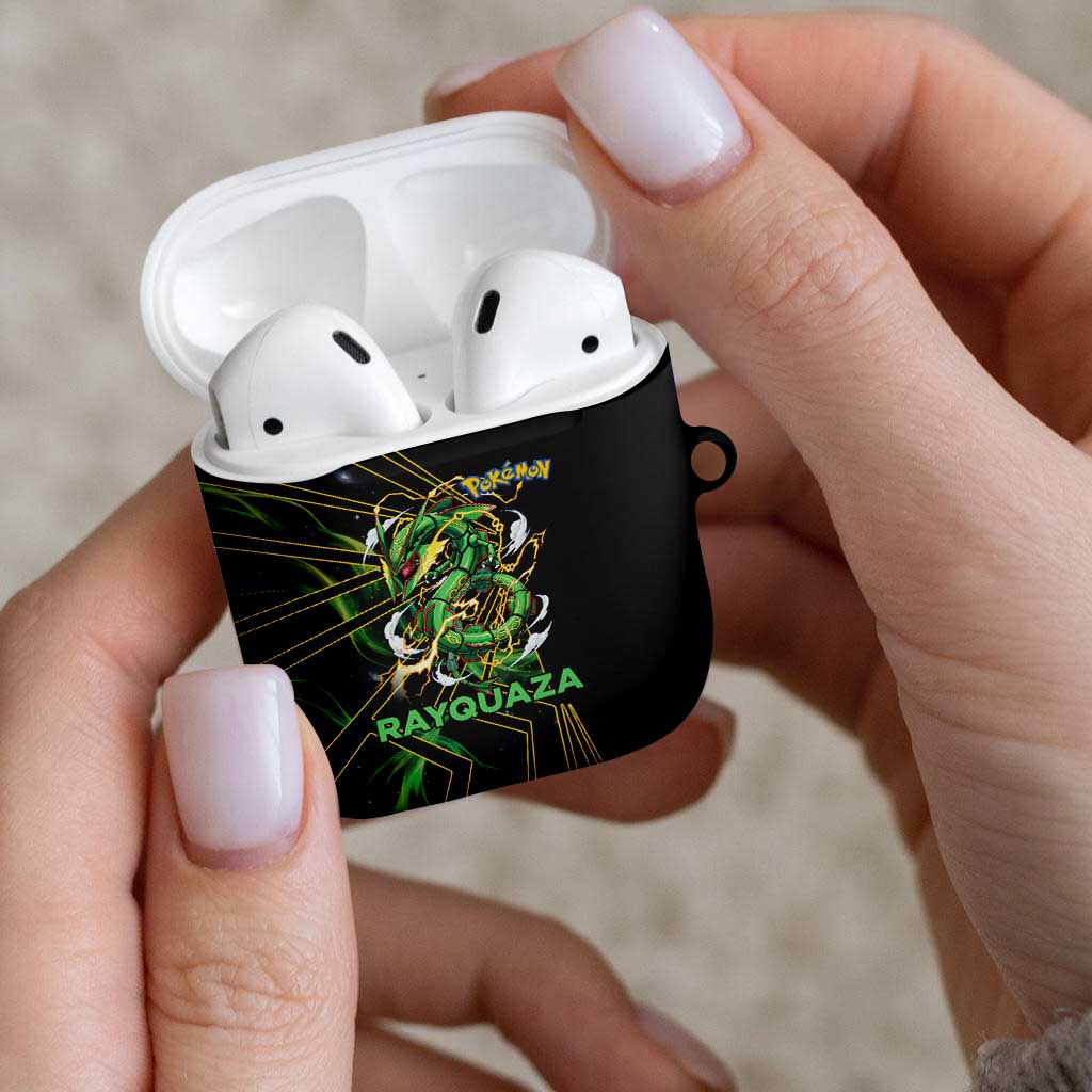 Rayquaza Poké AirPods Case Cosmic Dragon Comic Style