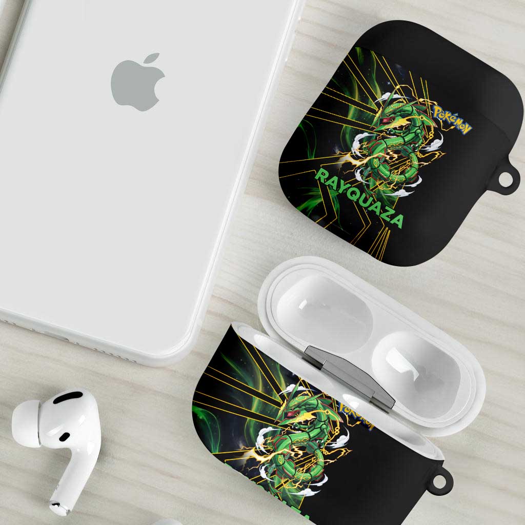Rayquaza Poké AirPods Case Cosmic Dragon Comic Style